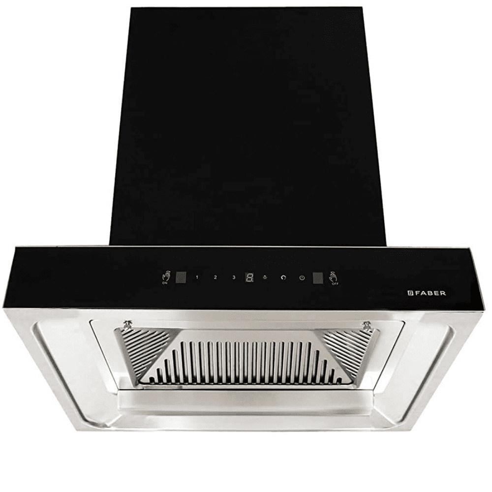 Faber HOOD JUPITER PLUS HC SC BK, 60 cm 1500 m3/hr Auto clean Wall Mounted Kitchen Chimney (Black)