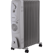 Usha 11 Straight Fins 2900 Watts Oil Filled Radiators with PTC Fan Room Heater (4211f, Silver)