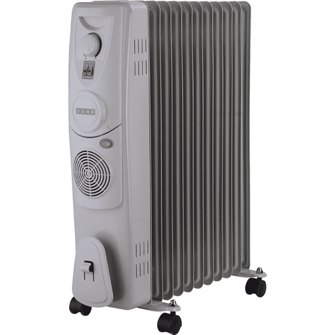Usha 11 Straight Fins 2900 Watts Oil Filled Radiators with PTC Fan Room Heater (4211f, Silver)