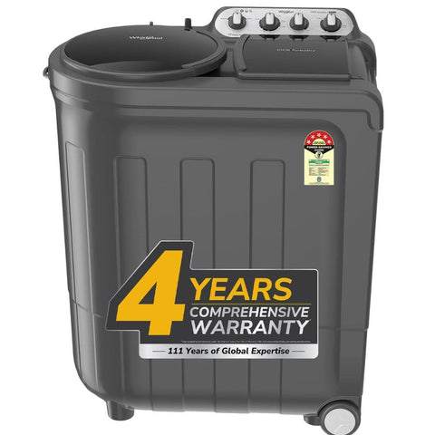 Whirlpool 8.5 Kg 5 Star Semi-Automatic Top Load Washing machine (ACE 8.5 TRB DRY XTRAA DZL 10Y, Grey)