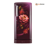 LG 224 Ltrs, 5 Star Single Door Direct Cool Refrigerator (GLD2356ZARW,Red Water Lily)