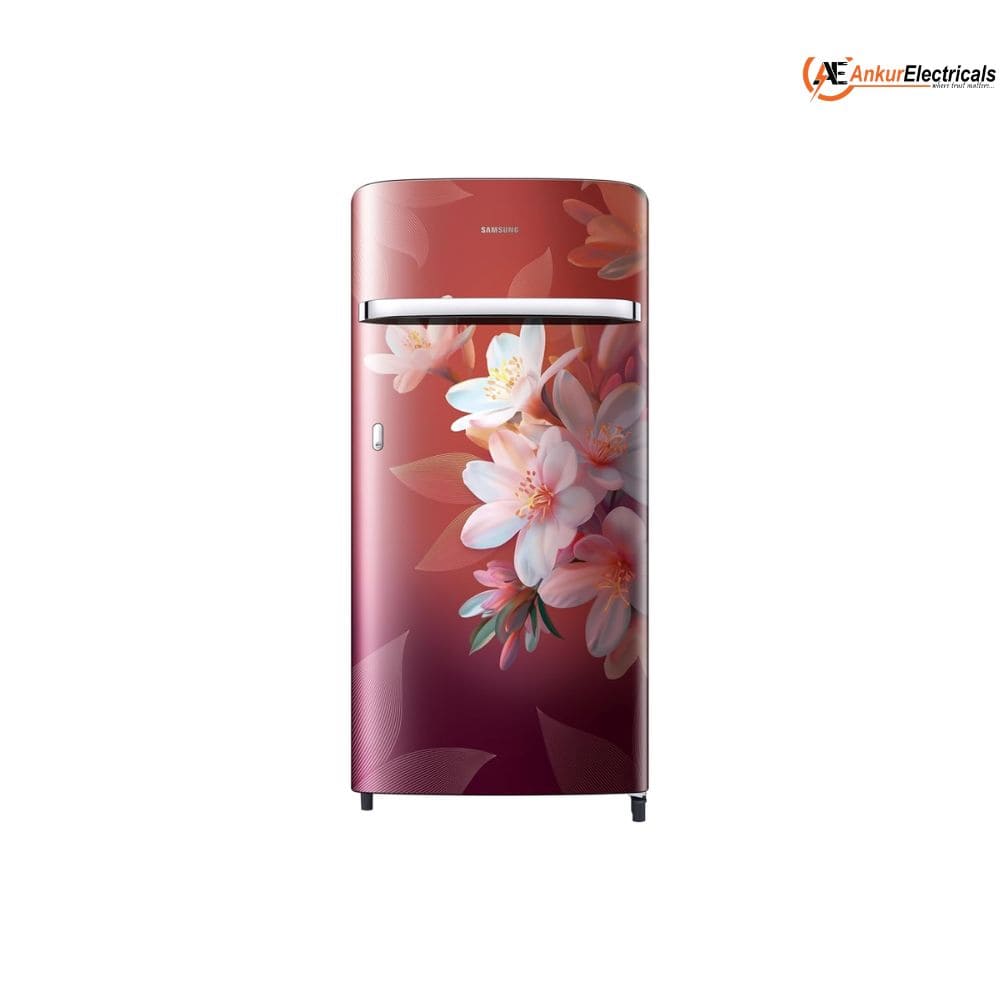 Samsung 189 Ltrs, 5 Star Digital Inverter, Direct Cool Single Door Refrigerator (RR21H2G25WR, Wild Lily Red)