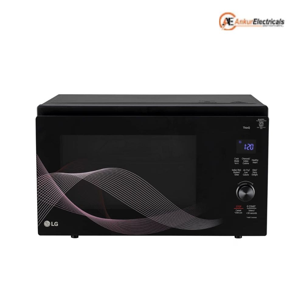 LG 32 Ltrs Convertible Charcoal Microwave Oven (MJEN326UHWF,Black)