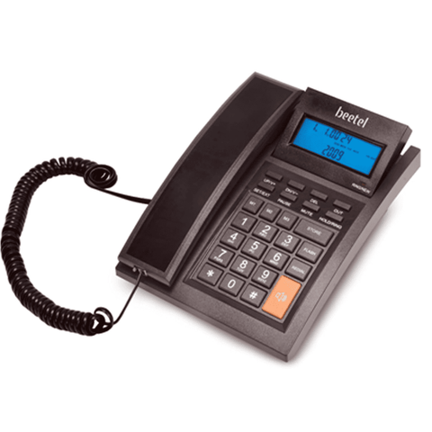 Beetel M64 Caller Id Corded Landline Phone, Black