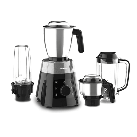 Philips HL7777/00 750 Watt Mixer Grinder 4 Jars (Metallic,Silver Black)