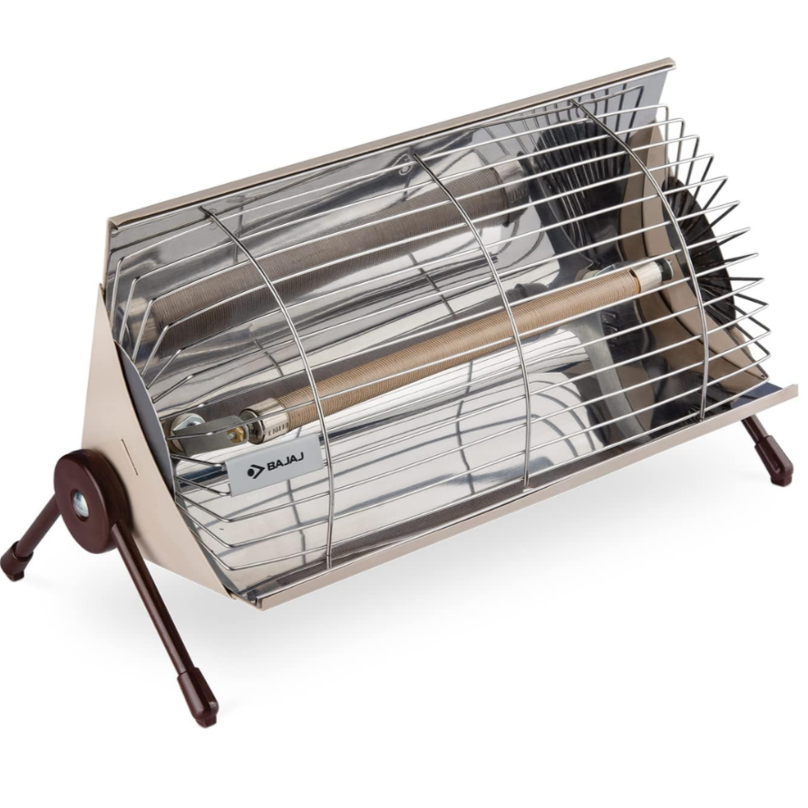 Bajaj Radiant Minor, 1000 Watts Room Heater, Steel