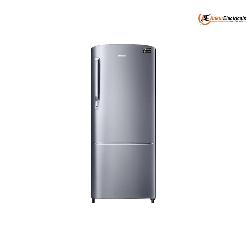 Samsung 223 Ltrs, 3 Star Digital Inverter, Direct Cool Single Door Refrigerator (RR24H2723S8, Elegant Inox)