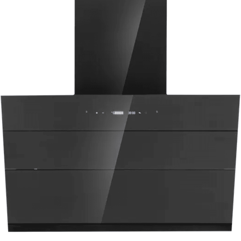 Elica EFLS611 BLDC LTW VMS, 60 cm 1400m3/hr Ducted Auto Clean Wall Mounted Chimney (Black)