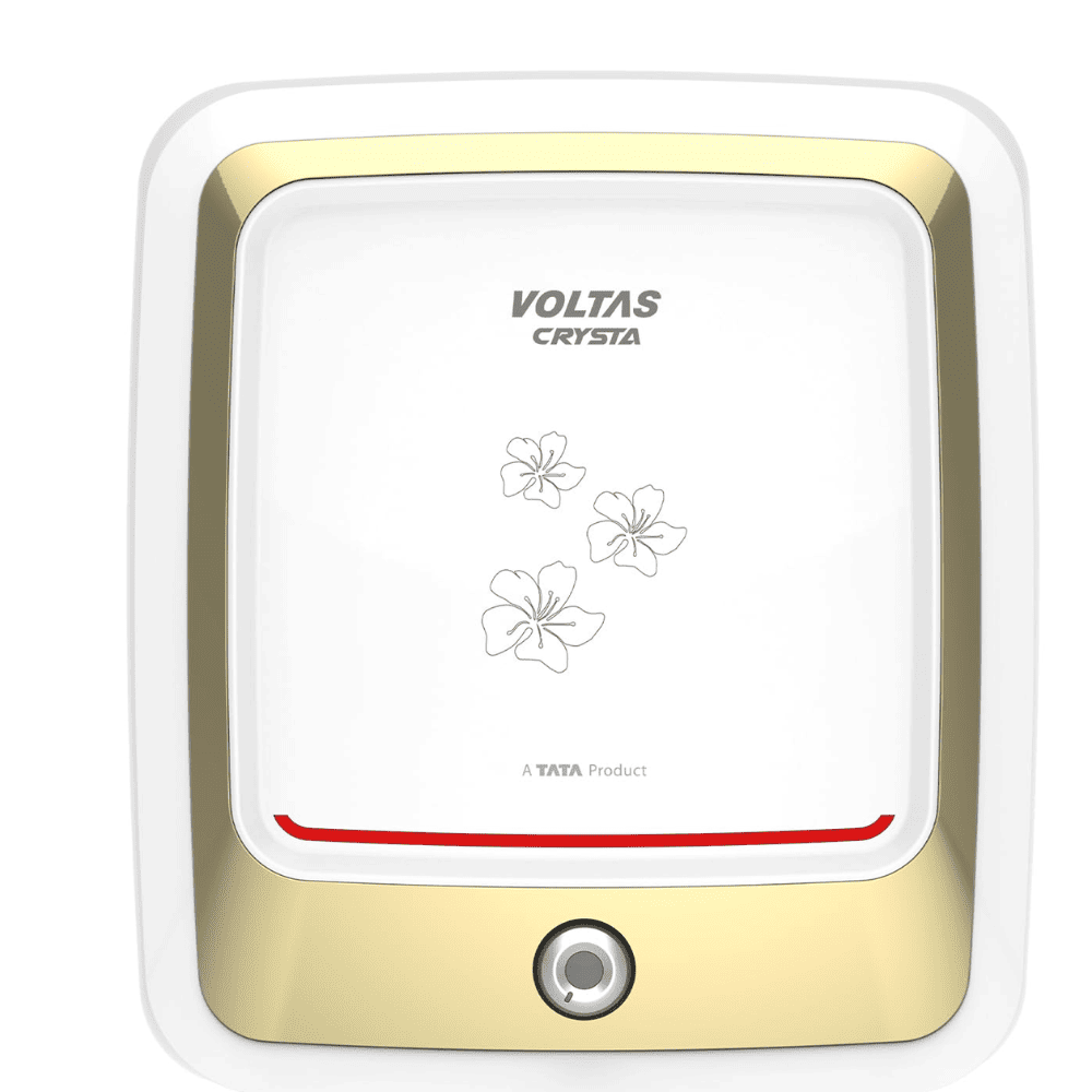 Voltas 15 Ltrs Storage 5 Star Wall Mounting Water Heater Geyser (Crysta 155SPBWT BLACK)