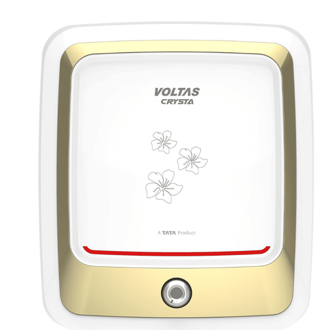 Voltas 15 Ltrs Storage 5 Star Wall Mounting Water Heater Geyser (Crysta 155SPBWT BLACK)