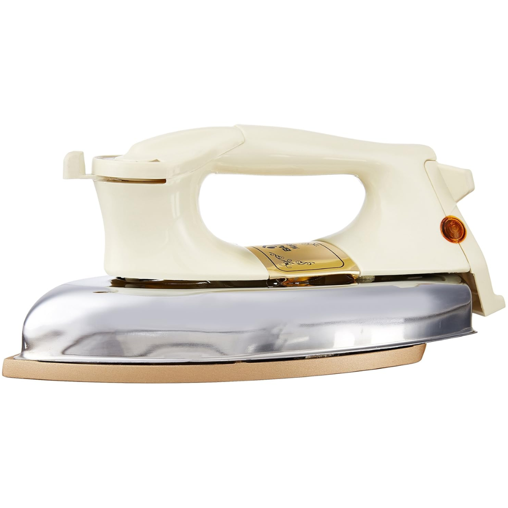 Bajaj DHX-9, 1000 Watts Heavy Weight Dry Iron, Ivory