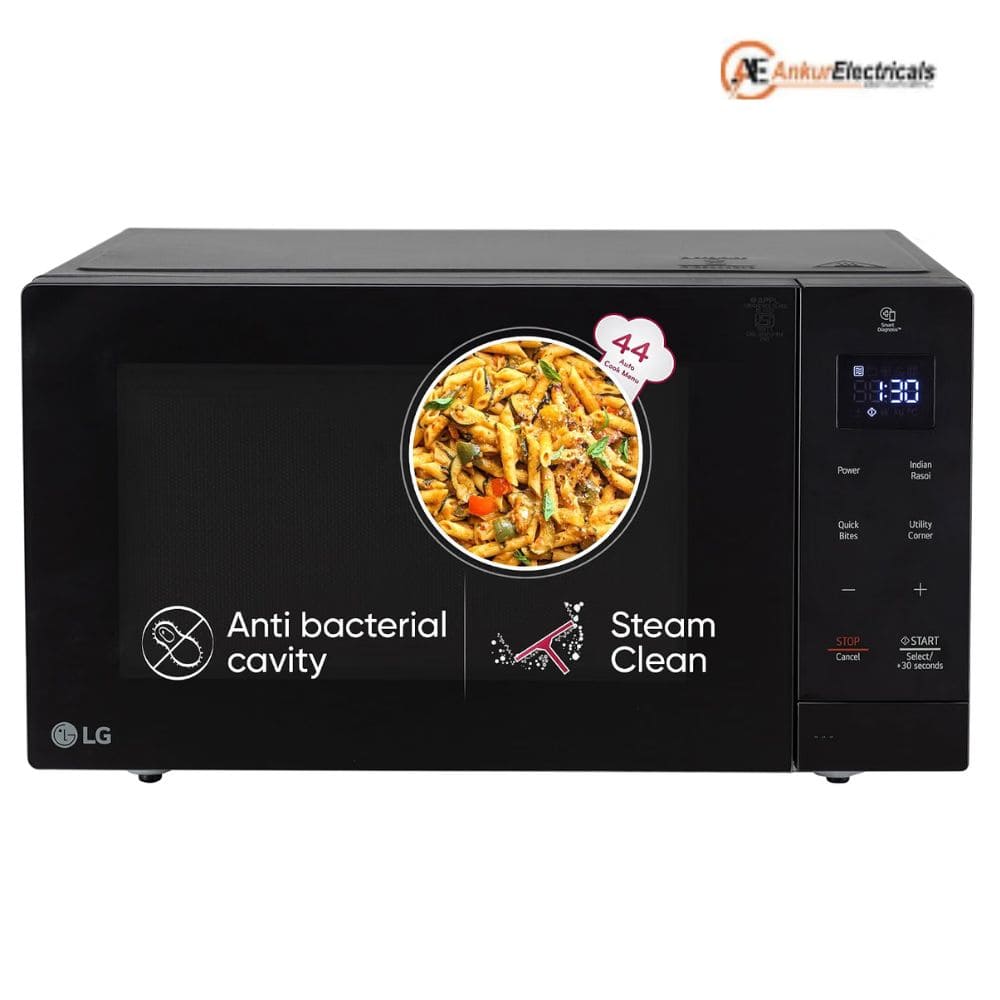 LG 30 Ltrs Grill with Glass Door Microwave Oven All in One Charcoal (MS3032BK,Black)