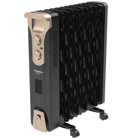 Crompton 9 Wave Fins 2400 Watts Oil Filled Radiator Room Heater (Insta Ferver OFR)