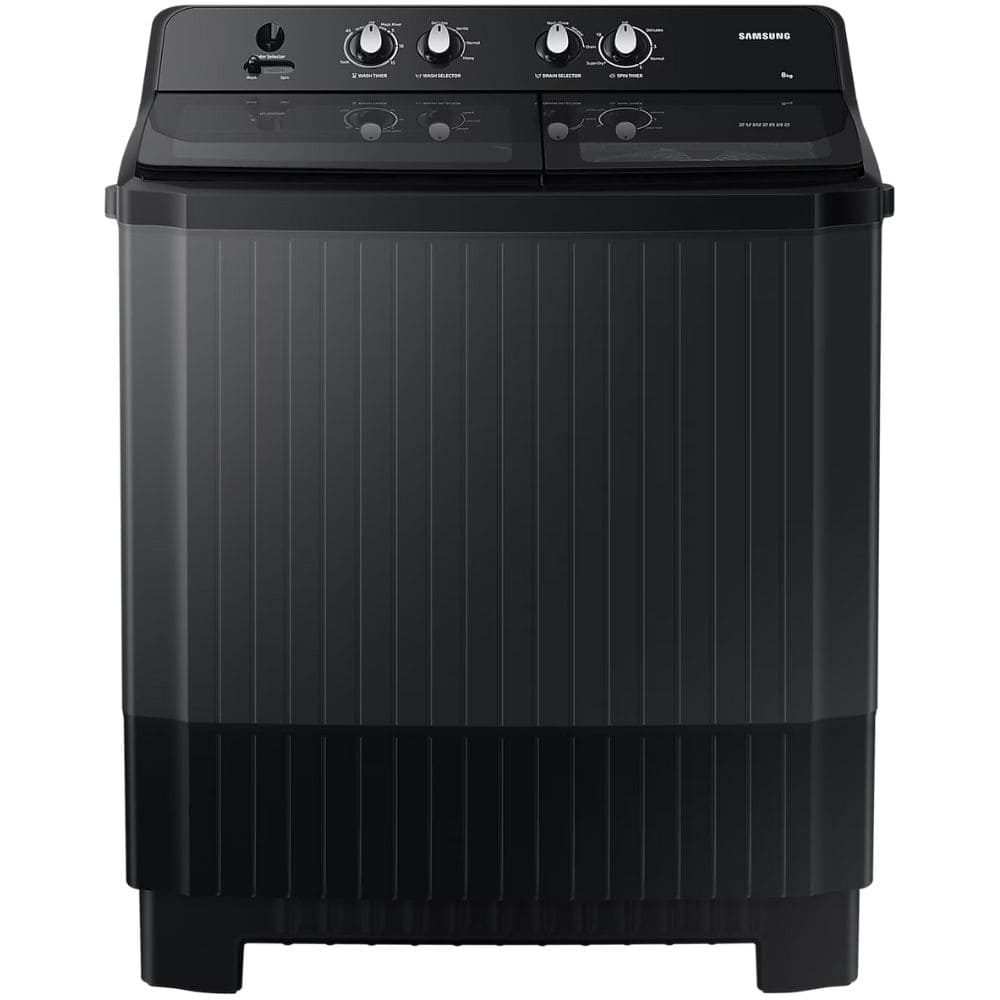 Samsung 8 Kg 5 Star Semi-Automatic Top Load Washing machine (WT80B3560GB,Black)