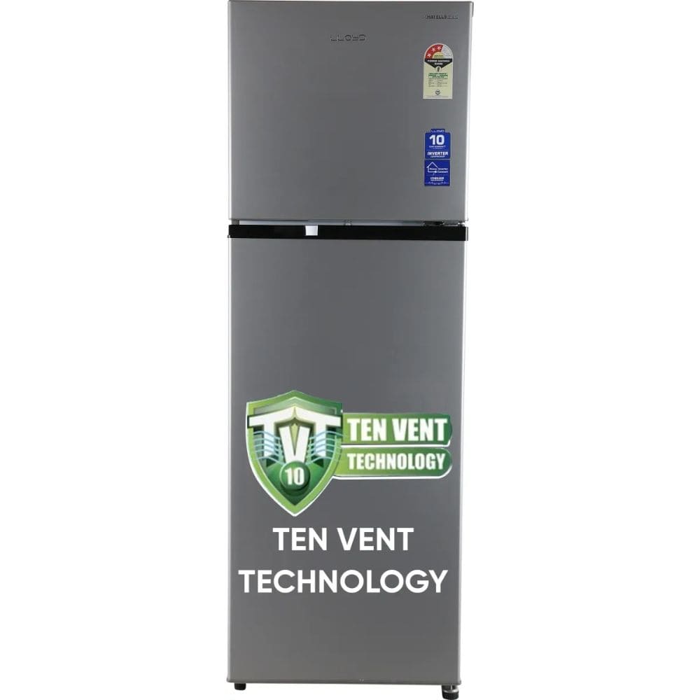 Lloyd 260 Ltrs 3 Star, Inverter Frost Free, Double Door Refrigerator (GLFF293AMSC1PC)