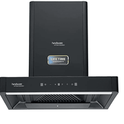 Hindware OPTIMUS BLK, 60 cm 1400 m3/hr Auto-Clean Filterless Wall Mounted Kitchen Chimney (Black)