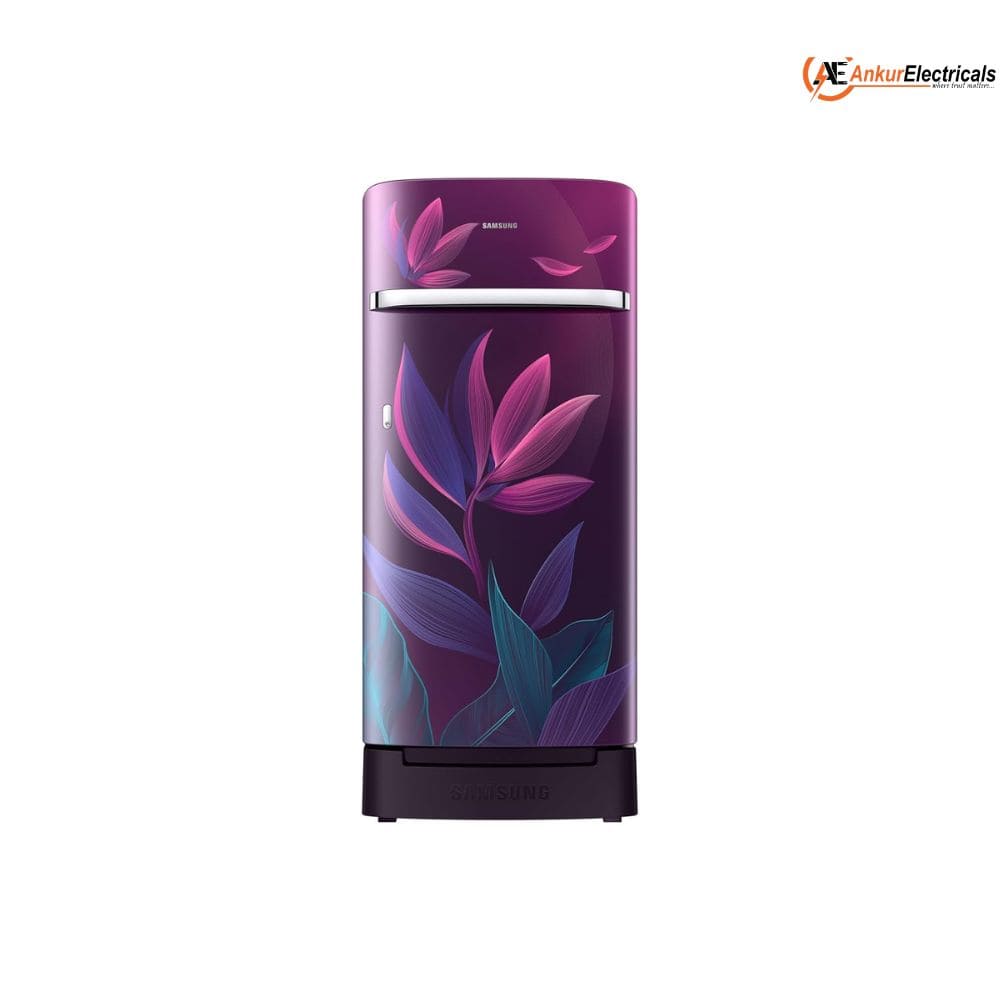 Samsung 189 Ltrs, 5 Star Digital Inverter, Direct Cool Single Door Refrigerator (RR21H2H259R, Paradise Bloom Red)