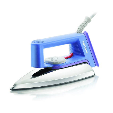 Philips HD1182/28, 1000 Watt Teflon Coating Dry Iron (Blue)