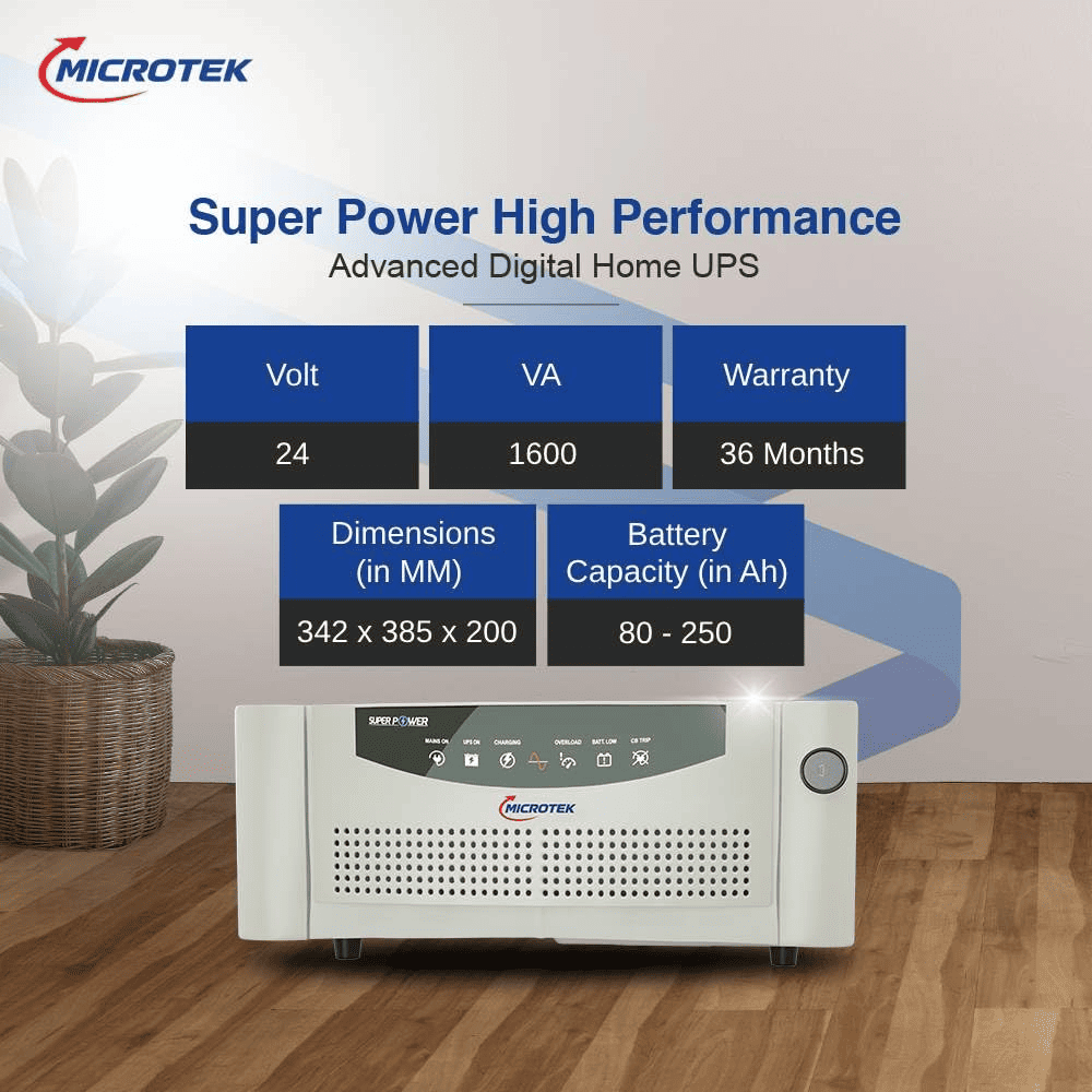 Microtek EB 1700 VA, Super Power Square Wave Inverter
