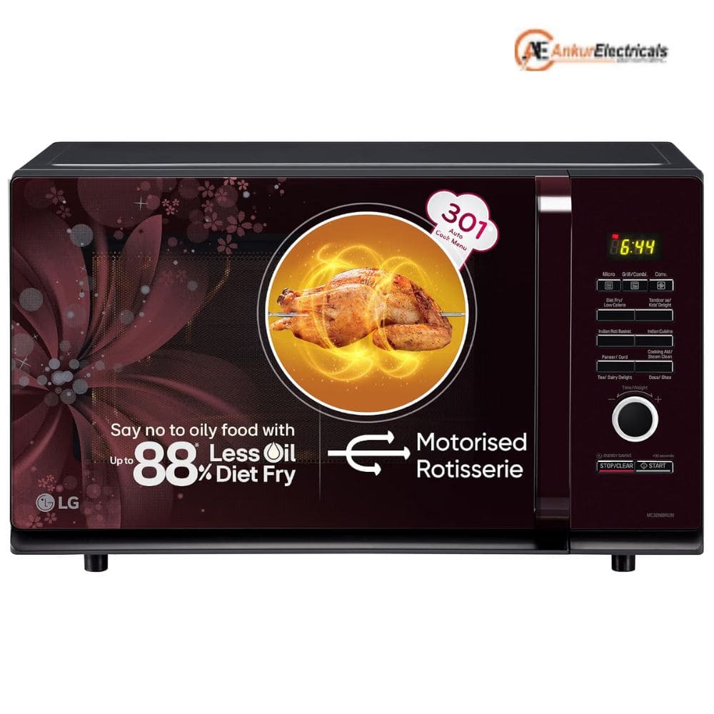 LG 28 Ltrs Stainless Steel Cavity Convection Microwave Oven All in One (MC3286BRUM,Black)
