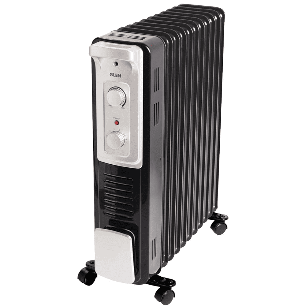 Glen 11 Straight Fins 2900 Watts Electric Oil Filled Room Heater with PTC Fan (HA7015OR11, Black)