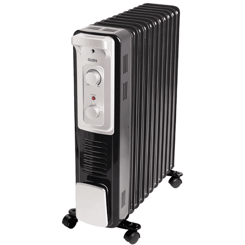 Glen 11 Straight Fins 2900 Watts Electric Oil Filled Room Heater with PTC Fan (HA7015OR11, Black)