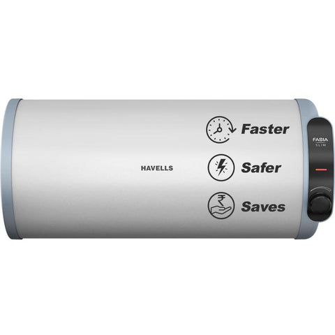 Havells 15 Ltrs Horizontal Storage Water Heater Geyser (Fabia Slim15L-H)