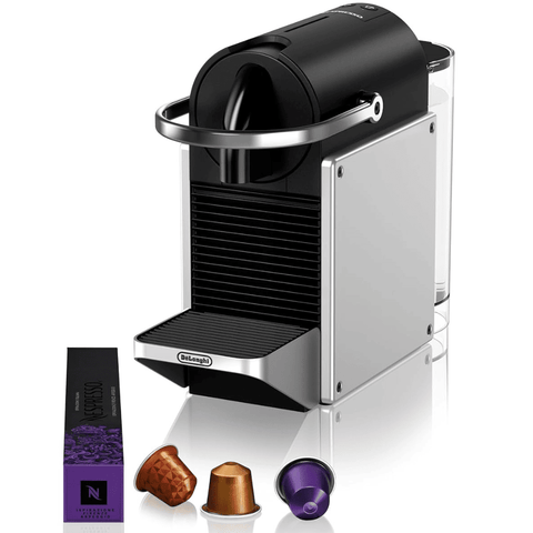 Delonghi EN127.S, Nespresso Pixie Capsules Coffee Machine, Sliver Black