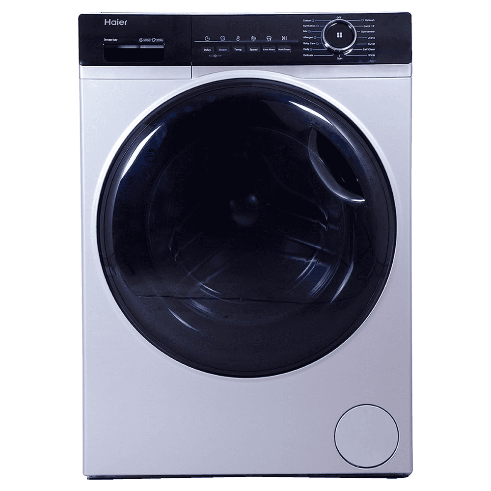 Haier 7 kg 5 Star Inverter Motor Fully Automatic Front Load Washing Machine (HW70-IM12929CS3,Silver Grey)