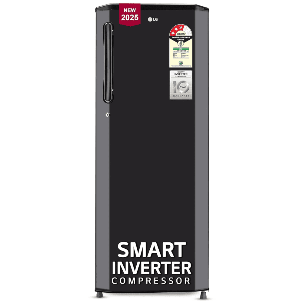 LG 261 Ltrs 3 Star, Inverter Direct Cool, Single Door Refrigerator (GL-B281BESX)