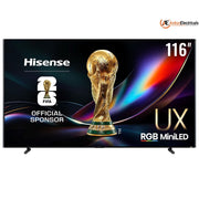 Hisense 116UX, 116 Inches 4K UHD HDR MiniLED TV, Black