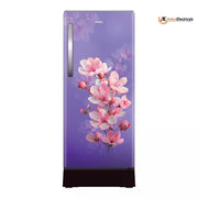 Haier 190 Ltrs, 2 Star Direct Cool Single Door Refrigerator with Base Drawer 2 Star Purple Sienna (Cherry Blossom), HRD 2112PPSA N