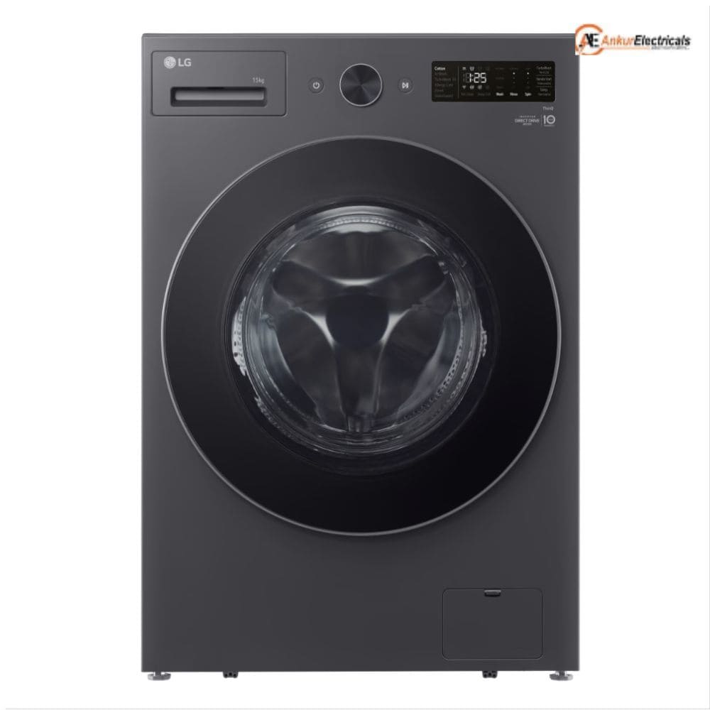 LG 15 Kg 5 Star Fully Automatic Front Load Washing Machine (FX1412A9G,Graphite black)