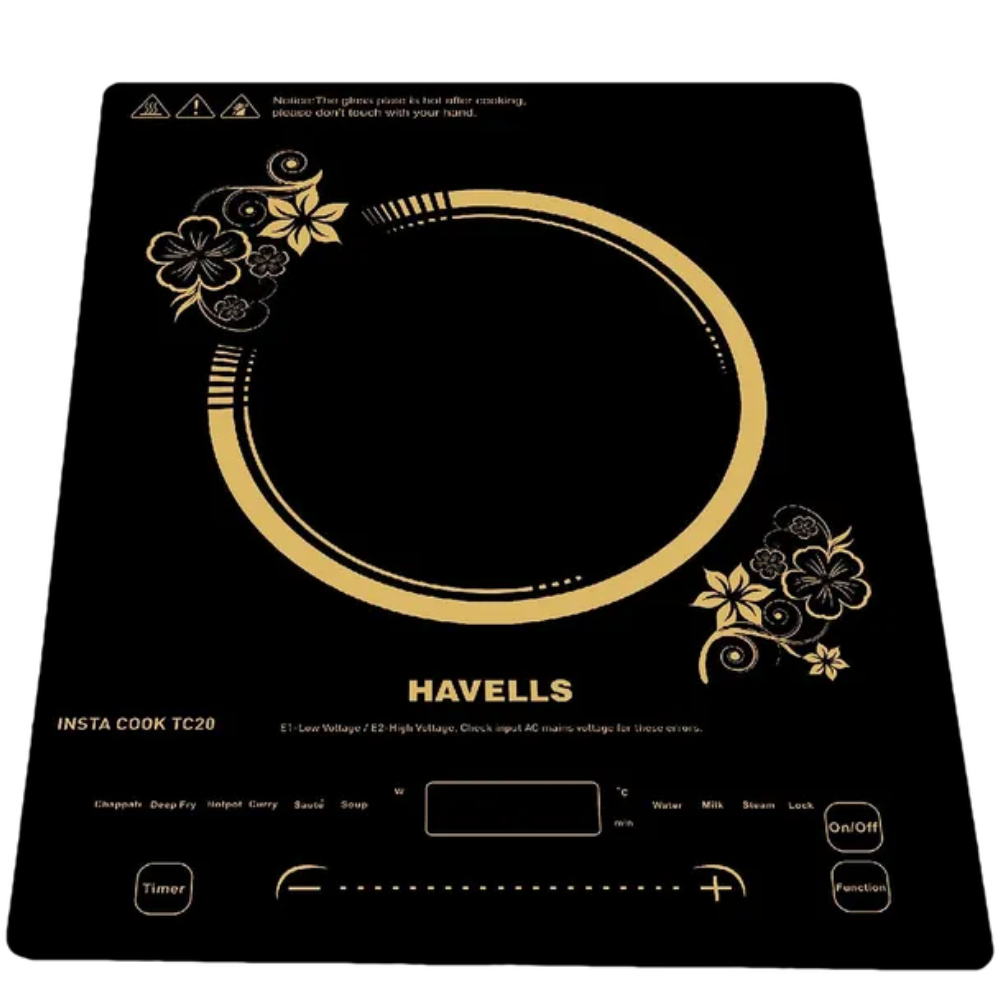 Havells Insta Cook TC20, 2000 Watts Single Induction Cooktop, Black