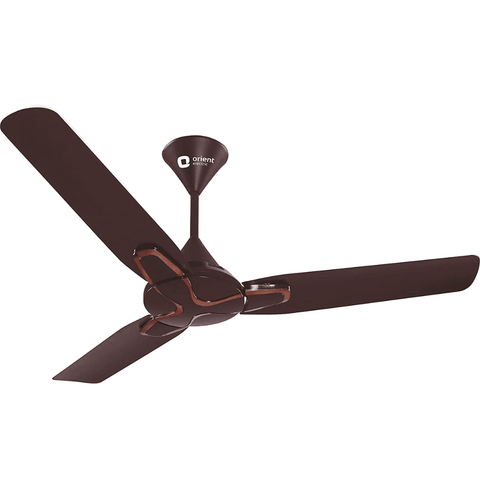 Orient Electric Jazz Art, 1200mm, 3 Blade Ceiling Fan, For ?Living,Bedroom and Dining Room (Hickory Brown)