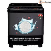 Haier 9 Kg 5 Star Semi-Automatic Top Load Washing Machine (HTW90-178FLN,Black)