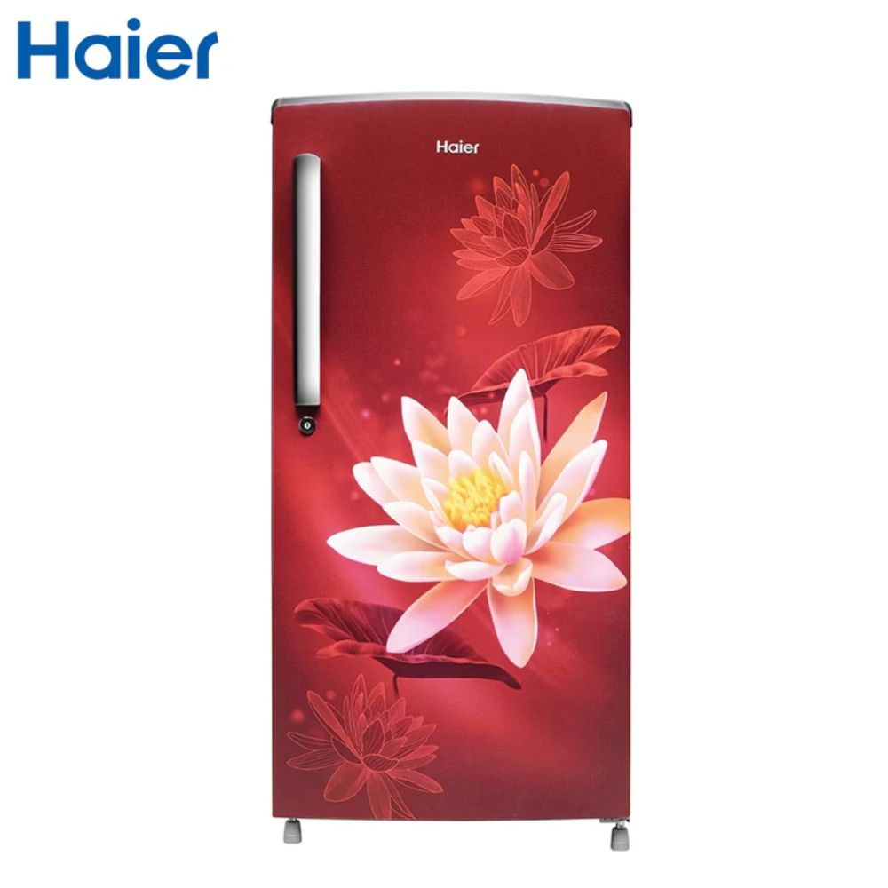 Haier 175 Ltrs 2 Star Inverter Direct Cool Single Door Refrigerator (HRD-1962CRL, Red Lotus)