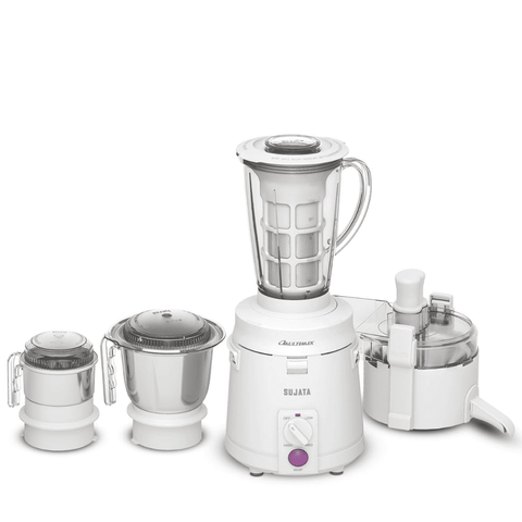Sujata 900 Watts Mixer Grinder with 3 Jars (Multimix, Black)