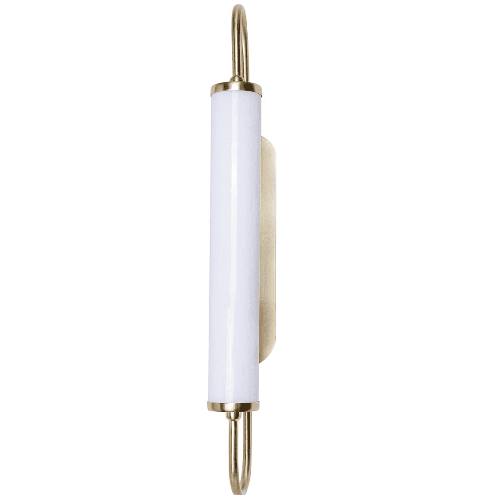 Wall Light Brass Antique LED Sconce with Acrylic Diffuser Modern light (Fos Bar Handle, Gold)
