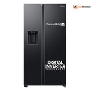 Samsung 615 Ltrs, 3 Star Side by Side Refrigerator (RS7HCG8543B1,Black)