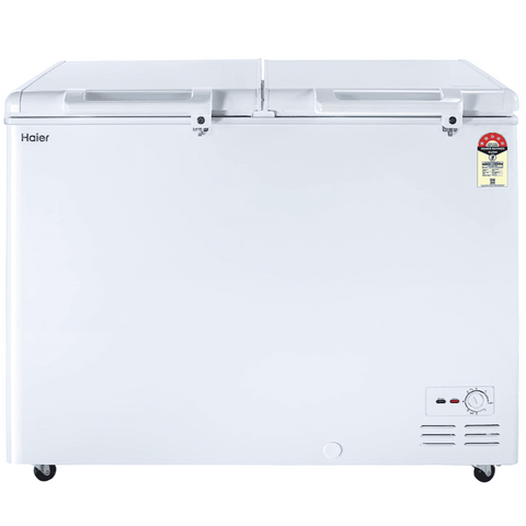 Haier HFC-350DM5, 324 Ltrs hard top Double Door Deep Freez,White