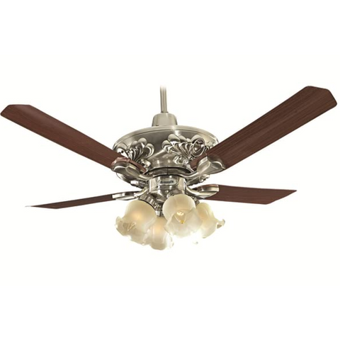 Breezalit Venus, 1200mm 3 Blade Decorative Modern Ceiling Fan, Brushed Steel