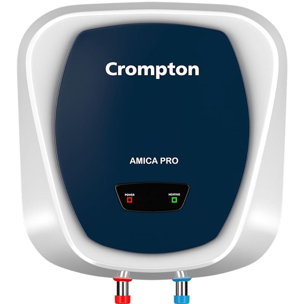 Crompton 15 Ltrs Vertical Storage Water Heater Geyser (Amica Pro15, White)