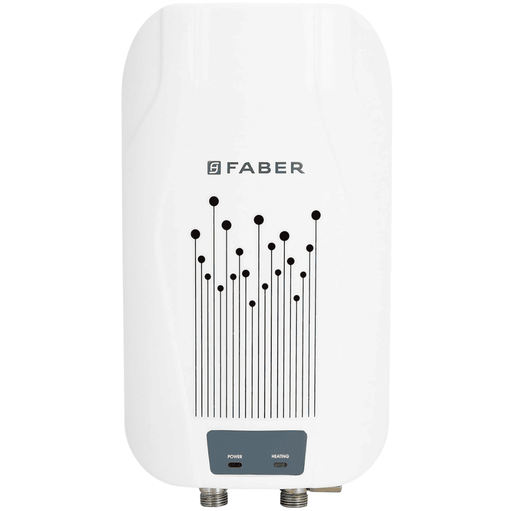 Faber 3 Ltrs Instant Wall Mounting Water Heater Geyser (FWG ZIPPY 3.0, White)