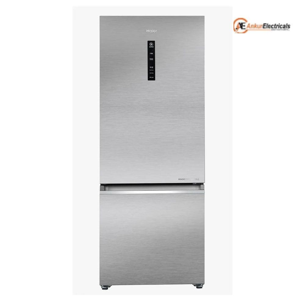 Haier 325L 2 Star Inverter Frost Free Double Door Refrigerator (HRB 3752BNSA P, Nickel Steel)