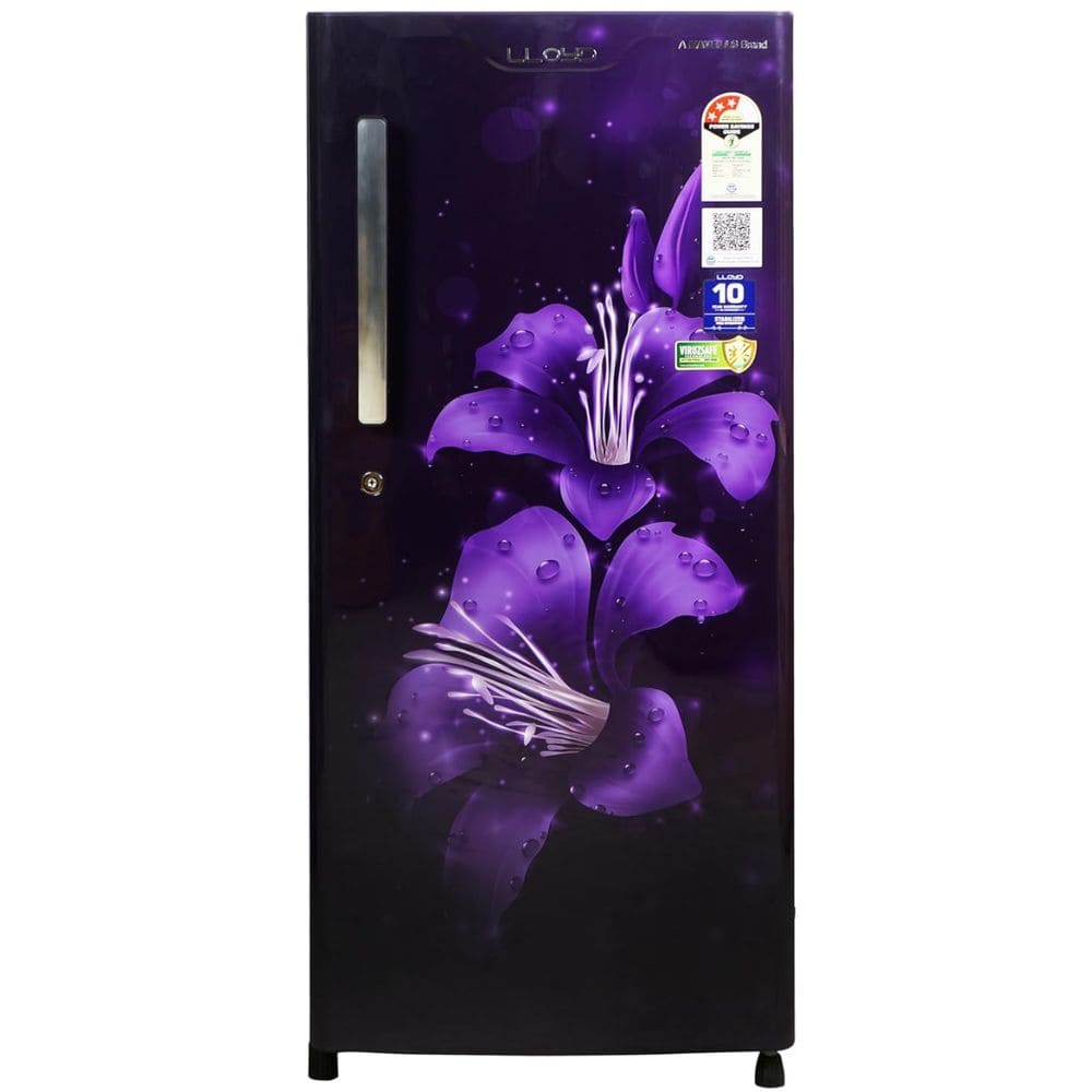 Lloyd 188 Ltrs 3 Star, Inverter Direct Cool, Single Door Refrigerator (GLDC203SLPT2LC)