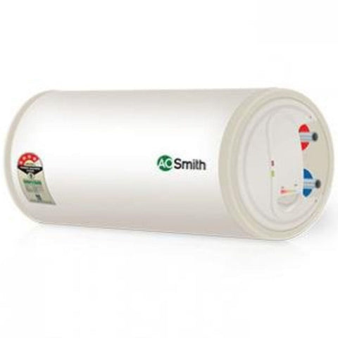 AO Smith 50 Ltrs Horizontal Storage Wall Mounting Water Heater Geyser (HAS-50L, White)