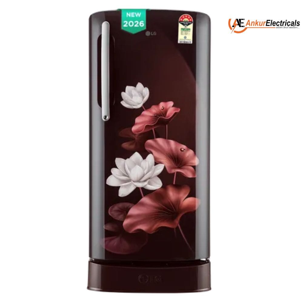 LG 201 Ltrs, 5 Star Smart Inverter Direct Cool Single Door Refrigerator (GLD2156ZHWG)
