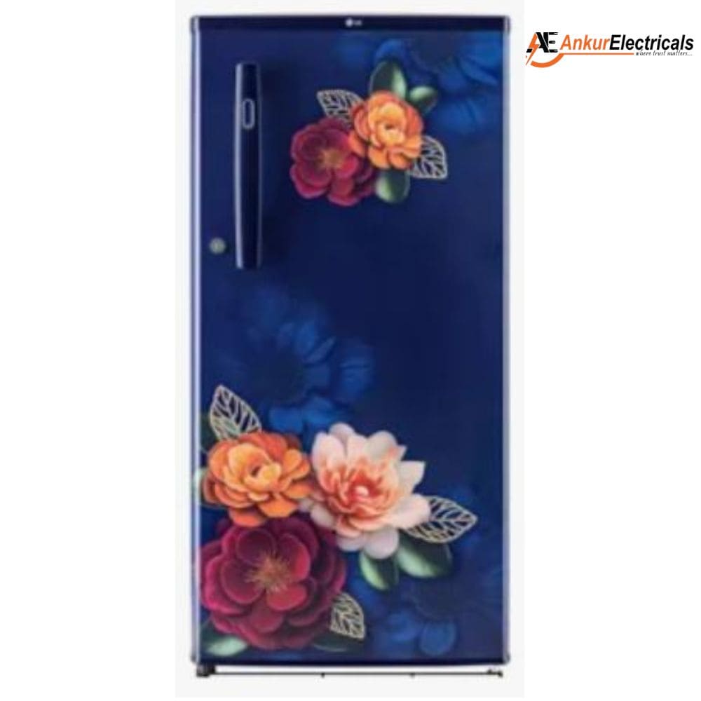 LG 185 Ltrs 1 Star Direct Cool Single Door Refrigerator (GLD1915WOBK, Blue Klase)
