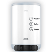 Havells 15 Ltrs Vertical Storage 5 Star Water Heater Geyser (VELORA+, White)